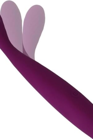 G Spot Vibrator Dildo with 5 Vibration Modes, Soft Silicone Powerful Vibrating Massagers for Clitoral Vagina and Anal Stimulation, Finger Vibrators Adult Sex Toys for Couple Women or Men (Purple)