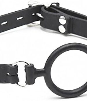 BDSM O Ring Open Mouth Gag Fetish Slave Restraints Sex Toys Silicone Ball Gag Adjustable Strap Bondage Restraints for Adult