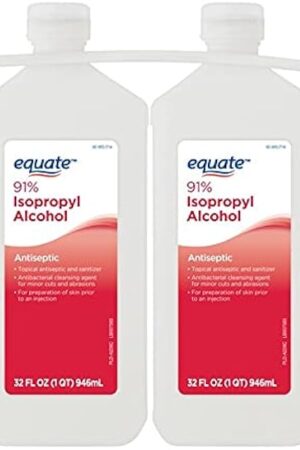 91% Isopropyl Alcohol Liquid Antiseptic, 32 fl oz, Twin Pack