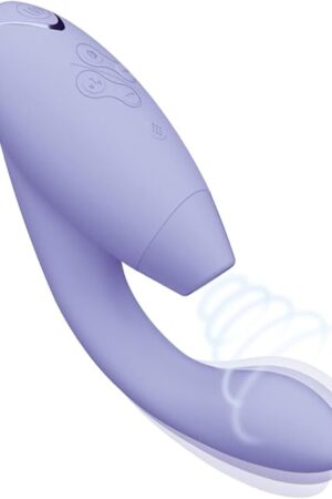 Womanizer Duo 2 Clitoral Sucker Rabbit Vibrator Sex Toy | Clit Sucking Gspot Vibrating Stimulator | Clitoris Suction | Sexual Pleasure Device | Dildo | Adult Toys for Women | Dual Stimulator | Lilac