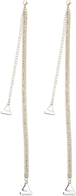 Fashion Box Chains Rhinestone Bikini Bra Shoulder Straps for Women Sparkly Crystal Underwear Chain Adjustable Lingerie Strap Luxury Sexy Bridal Wedding Dress Party Prom Festival Summer Body Jewelry