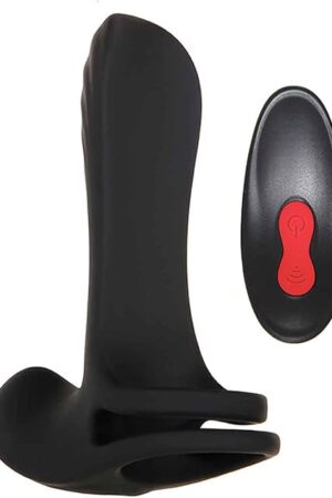 Zero Tolerance Powerful 9 Speeds & Functions Remote-Controlled Rechargeable Vibrating Girth Enhancer - Black