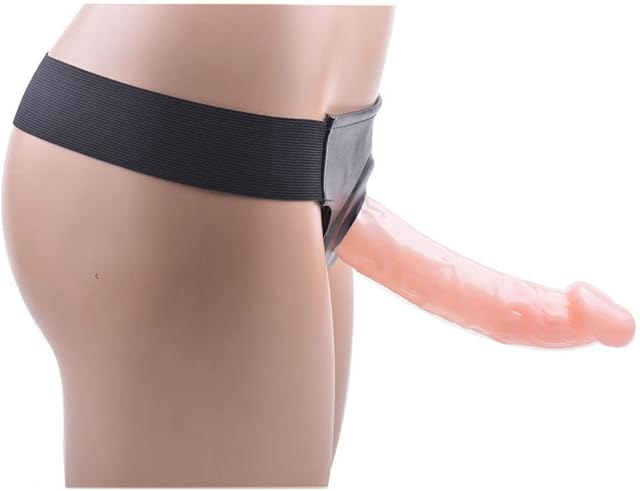 Honeypleasures Hollow Male Flesh Dildo 7 1/2 inch Strap On Penis Dildo Bondage BDSM G-Spot for Small Penis Men or ED Problems