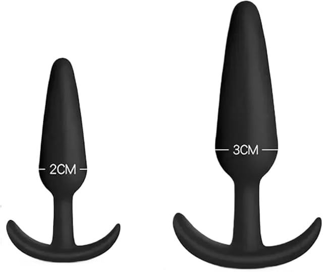 Anal Plug T-Shaped Sizes Soft Silicone Anal Butt Plug Stimulator Anal Sex Toys for Men,Women(SL)