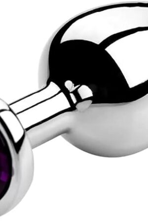 Butt Plugs, Heart-Shaped Butt Plugs, Stainless Steel Crystal Butt Plugs, Removable Butt Plugs, Anal Sex Toys(Pink XXS)