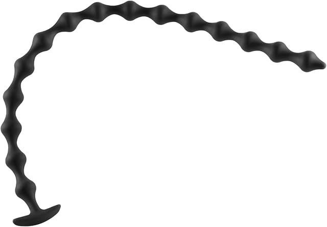 22.8 inch Super Long Anal Beads with 15 Balls, Silicone Butt Plug Anal Chain Flexible Anal Plug, Vaginal Anus Dilator Prostate Massage Adult Sex Toys for Men Women Couples