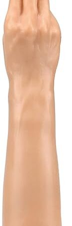 Huge Realistic Hand Dildo Real Female Sex Toy, Rubber Fist Dildo Smooth Anal Plug with Suction Cup for Women, Extra Large Butt Plug Adult Sex Toy (L)
