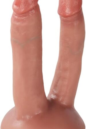 Both of Them! Double-Ended Dildo: Non-Porous Silicone, Double Headed Dildo with Strong Suction Cup - Ideal Adult Penis Toy for Women, Gay, and Couples - Consoladores Lossless No62