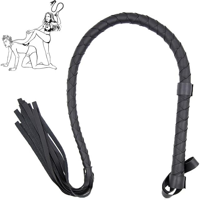 Flogger Sex SM Flogger Whip Leather Flogger Braided Sex Whip Leather Whip Sex Spanking Game Sex Toys Bondage Accessories for BDSM SM Adult Sex Games Bondage (85 cm)