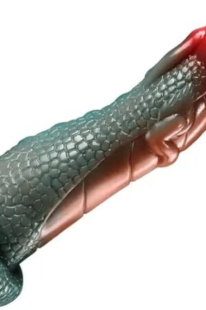 7.5inch Realistic Dragon Fantasy Dildo Scaled with Suction Cup (Green Red)
