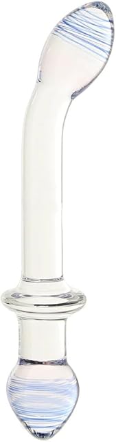 Double Ended 9.5 Inch Glass Dildo with Lube 1oz | Double Ended Glass Dildos | Butt Plugs | Adult Sex Toys | G-Spot P-Spot Massager