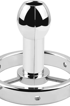 Anal Butt Plug Metal Huge Anal Butt Plug Hollow Spreader Dilator Anus Speculum Adjustable Bondage Restraint Sex Toy Buttocks(Type B-high Version)