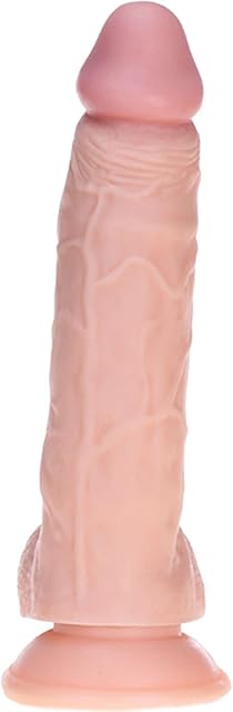 Extra-Thick Veined Dildo - 9.5" Length, 2" Shaft Diameter - Lifelike Texture & Wide Girth - Suction Cup Base for Hands-Free Pleasure - Strap-on Harness Compatible - G-Spot & P-Spot - Men or Women