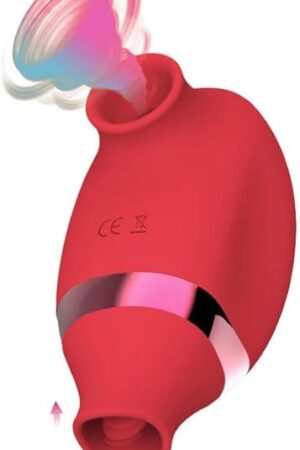 2 in 1 Tongue Licking Clit Sucker Vibrator Female for Women G-Spot Sucking Double Stimulation Nipples Massagers Sex Toy Adult