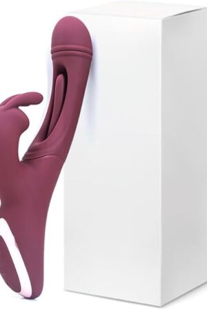 G Spot Rabbit Vibrator for Women?Hollow Tongue Clapping Adult Sex Toys with 12 Vibration Modes Waterproof Clitoralis Stimulator for Clit Nipple Anal Stimulation Rechargeable Adult Sex Toys