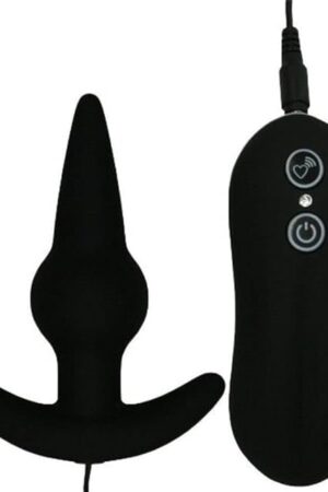 Anal Toy for Men P-Spot Vibarator - Vibrating Butt Plug - 10 Vibration Patterns - Masturbation Enhancer - Body-Safe Silicone - Long Corded Controller for Easy Use