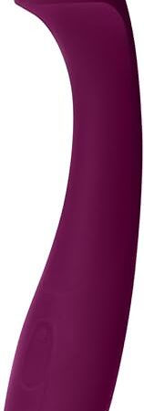 Dame Products Arc Curved Massager for Women - 5 Intensity Levels, 5 Pattern Modes, Strong Motor - Waterproof Body-Safe Materials - Plum Color