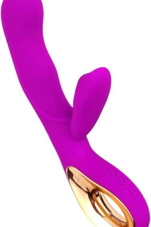 G-spot Rabbit Vibrator Dildo Adult Toys, Rechargeable Vibrating Massager for Clitoris Nipples Vagina Stimulation, 10 Powerful Vibration Speeds Stimulator, Adult Sex Toy for Women and Couples