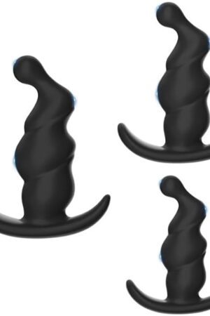 Anal Plugs Anal Sex Toys,3pcs Silicone Anal Toys Anal Training Kit Adult Sex Toys Games Butt Plug,Personal Sex Toy for Adult,Woman Men and Couples