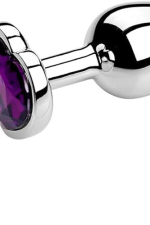 Generic Anal Plug Anal Plug Heart XXS XS S M L Stainless Steel Crystal Anal Plug Removable Butt Plug Stimulator Anal Sex Toys for Men Women Anus