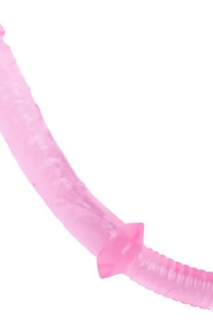 Double Ended Dildo Butt Plug - 126 Inch Double Side Dildo Anal Butt Plug Long Dildo Long Anal Vaginal Prostate Massage Adult Sex Toy for Male Female (Pink)