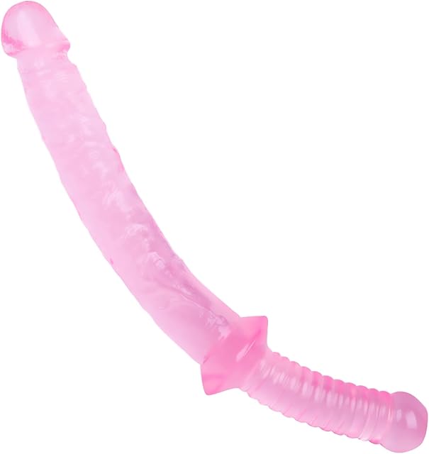 Double Ended Dildo Butt Plug - 126 Inch Double Side Dildo Anal Butt Plug Long Dildo Long Anal Vaginal Prostate Massage Adult Sex Toy for Male Female (Pink)