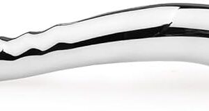 3 Styles of Stainless Steel Anal Dildo Double Ended Dildos, Waterproof Butt Plug Prostate Massager Dildo Adult Sex Toy for Women Men - Smooth Heads, Silver