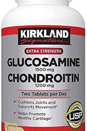 KIRKLAND Signature Extra Strength Glucosamine 1500 mg Chondroitin 1200 mg 220 Tablets