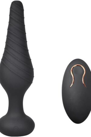 Cob Vibrating Anal Vibrator with 10 Patterns, Rechargeable Anal Plug Silicone Sex Toys for Men
