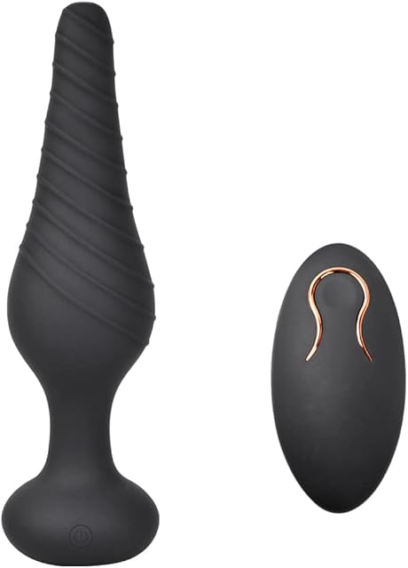 Cob Vibrating Anal Vibrator with 10 Patterns, Rechargeable Anal Plug Silicone Sex Toys for Men