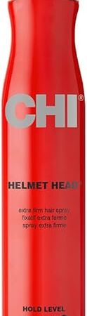CHI Helmet Head Extra Firm Hairspray, Protects Against Humidity & Creates Voluminous Hairstyles, Sulfate & Paraben-Free, 10 Oz