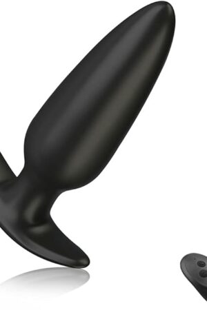 G-spot Anal Vibrator Prostate Massager, Silicone Rechargeable Wearable Anal Vibrator with Remote Control 10 Vibration Modes Waterproof Anal Sex Toys for Men, Women and Couples