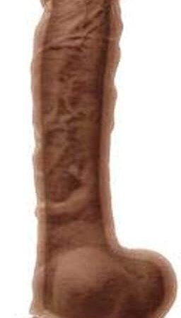 Colours - Dual Density - 8" Dildo - Brown