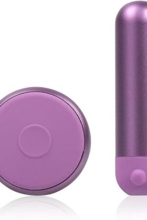 JIMMYJANE Mini Chroma Metal Rechargeable Bullet Vibrator with Remote - Purple