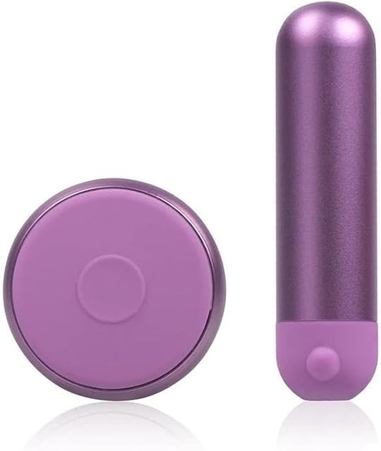 JIMMYJANE Mini Chroma Metal Rechargeable Bullet Vibrator with Remote - Purple