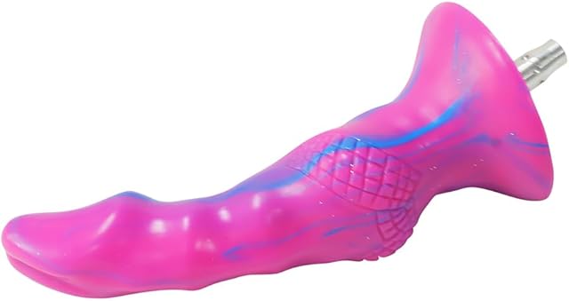 FREDORCH Pink Silicone Dildo for Air Quick Connector Vac-U-Lock Sex Machine Attachments Reciprocating Saw Adapter Prevent Rotation Device (18 * 4.3cm 300g)