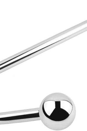 BDSM Metal Anal Hook Butt Plug with Smooth Ball Anal Plug Butt Plug Prostate Massage G-spot SM Restraints Anal Gay Sex Toys for Man and Woman Adult Games,L