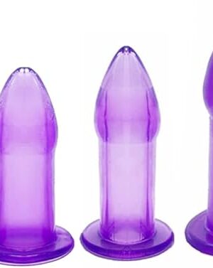 Hollow Anal Plug Set - 4 Sizes, Flexible TPE Material, Waterproof & Reusable, Adult Toy for Beginners to Advanced Users