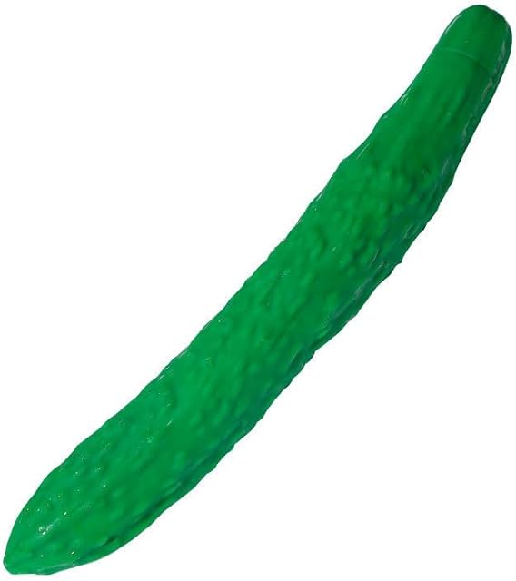 Funny Cucumber Vibrator with 10-Modes Vibration, Clitoralis Stimulator for Clit Nipple Anal Stimulation, Waterproof, Rechargeable Sex Toy Vibrators for Women