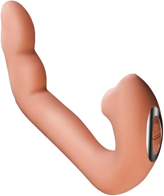 Finger Sex Massager, Buckle, Suck, and Vibrate The Vibrator, Intelligent Heating 42 Degrees, 8 Frequency Vibration Modes, Adult Sex Toy for Solo and Couple Play