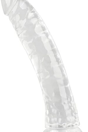 Huge Clear Dildo Realistic G-spot Dildos with Strong Suction Cup, Flexible Jelly Adult Sex Toys - XXL