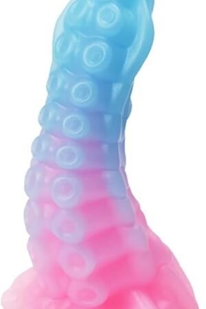 86'' Big Fantasy Tentacle Dildo,Thick Luminous Colorful Penis, Soft Silicone G-spot & Anal Dildo with Strong Suction Cup,Adult Sex Toys for Women Men Gay Couples for Clitoral Vaginal Anal Stimulation
