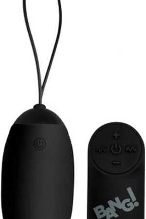 XL Silicone Vibrating Egg - Black
