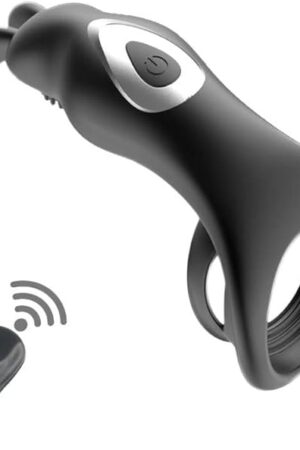 Adult Sex Toys Vibrating Penis Ring for Couples with 10 Vibration Modes, Cock Ring for Stronger Erection Stimulating Pleasure Enhance Massager Mens Vibrator(Rabbit)