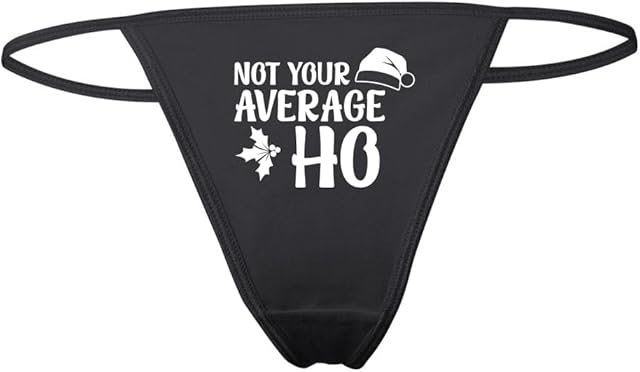 Cute Funny Sexy Slutty Christmas Thongs for Women, Womens Lingerie Xmas Bikini