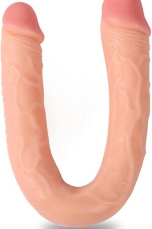 Extra Long Double-Ended Dildo, 15.7 Inch Realistic Double Sided Dildo for Women Flexible Double Header Adult Sex Toy