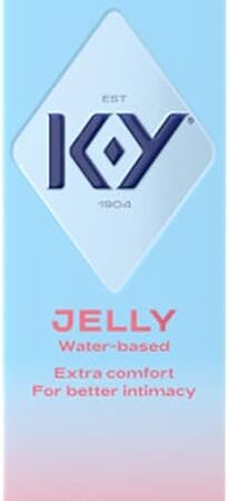 K-Y Lubricant Jelly Water Based Personal Lube For Women, Blue, Fragnance Free, 2 Oz