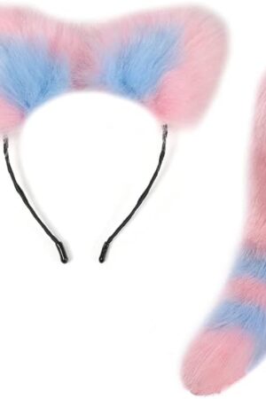 Anal Plug Butt Plug, 2Pcs/Set Sex Fox Tail Anales Plug Toys Butt Plugs with Cat Ears Headband Anal Sex Toys Cosplay Party Exotic Sensational Toy Set