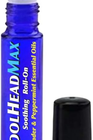 CoolHead Max Headache Roll On, Natural Essential Oil Migraine Topical, Headache Support Essential Oil Roller, Fast Cooling Comfort with Lavender and Peppermint Essential Oils (1 Pack)