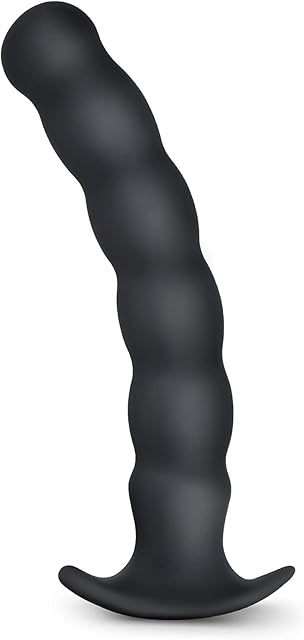 FST Silicone Anal Plug G-Spot Stimulator Anal Beads Prostate Massage Butt Plug Sex Toy for Men Women (S)